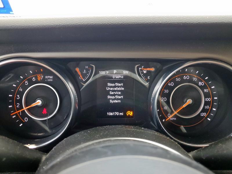 1C4GJXAG5JW303631 - 2018 JEEP WRANGLER SPORT GRAY photo 9