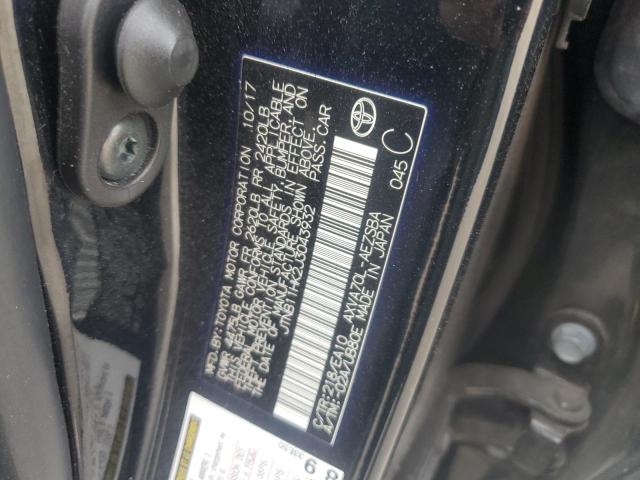 JTNB11HK2J3043932 - 2018 TOYOTA CAMRY L BLACK photo 12