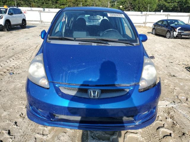 JHMGD38677S043549 - 2007 HONDA FIT S ლურჯი ფოტო 5