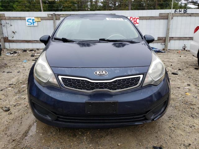 KNADN4A39D6151034 - 2013 KIA RIO EX BLUE photo 5