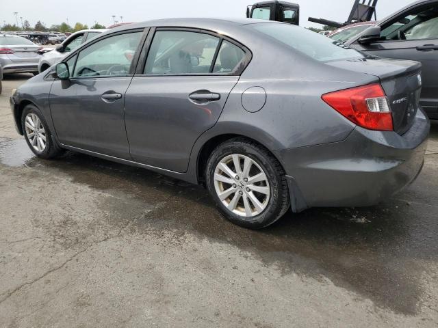 2HGFB2F97CH592584 - 2012 HONDA CIVIC EXL ნაცრისფერი ფოტო 2