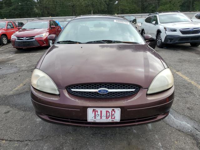 1FAFP56S21A245010 - 2001 FORD TAURUS SEL BURGUNDY photo 5