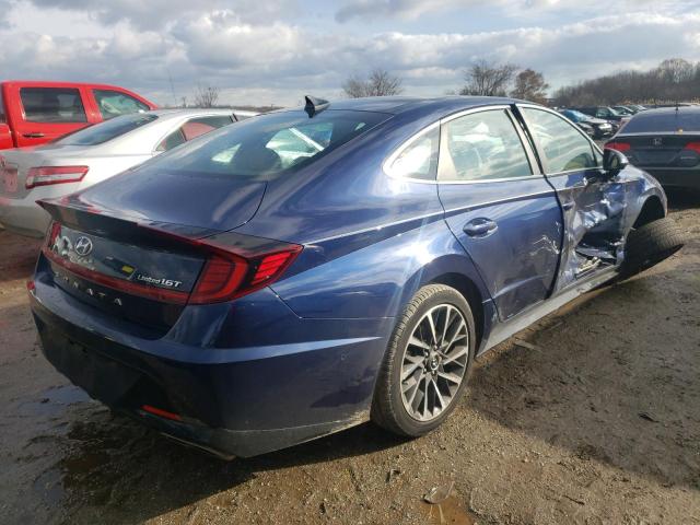 5NPEH4J20LH045050 - 2020 HYUNDAI SONATA LIMITED BLUE photo 3