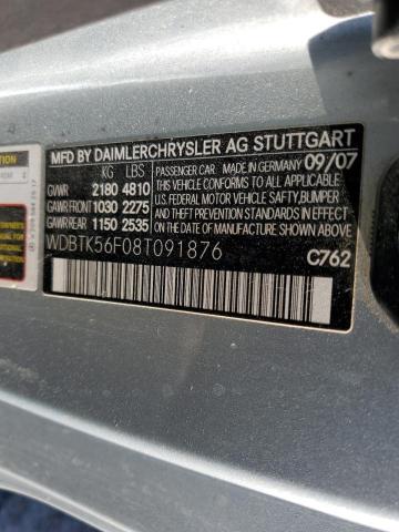 WDBTK56F08T091876 - 2008 MERCEDES-BENZ CLK 350 蓝色 照片 12