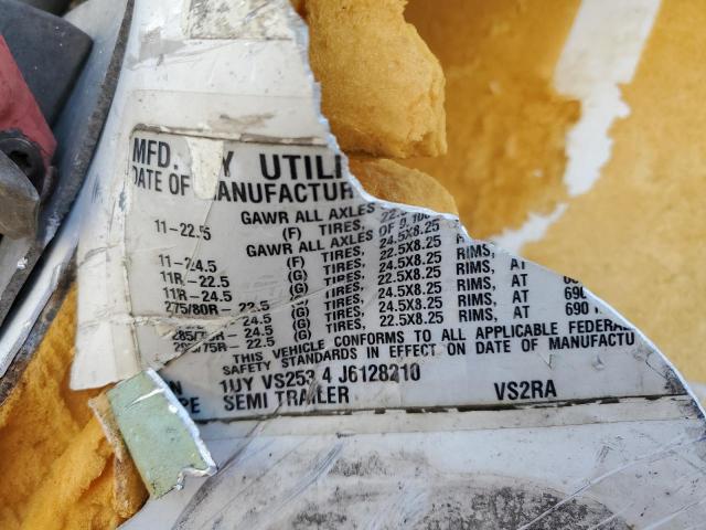 1UYVS2534J6128210 - 2018 UTILITY TRAILER WHITE photo 10