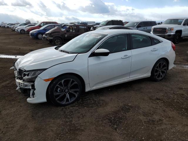 19XFC2F82ME003229 - 2021 HONDA CIVIC SPORT WHITE photo 1