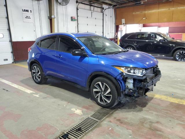 3CZRU6H1XKG706350 - 2019 HONDA HR-V SPORT BLUE photo 4