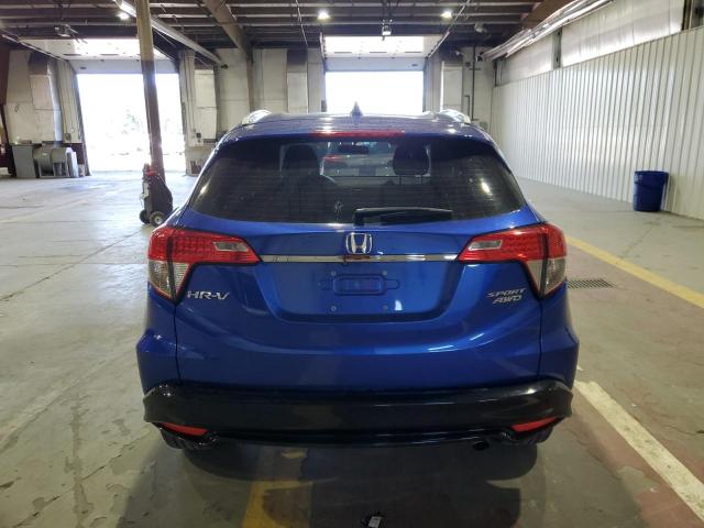 3CZRU6H1XKG706350 - 2019 HONDA HR-V SPORT BLUE photo 6