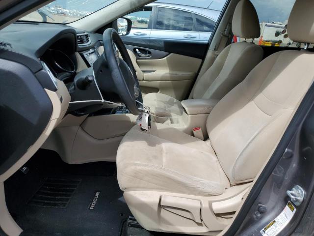 KNMAT2MT0GP632963 - 2016 NISSAN ROGUE S GRAY photo 7