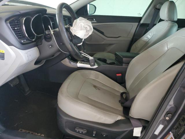 KNAGN4A63B5161505 - 2011 KIA OPTIMA EX GRAY photo 7