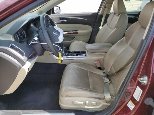 19UUB1F55FA016865 - 2015 ACURA TLX TECH BURGUNDY photo 7