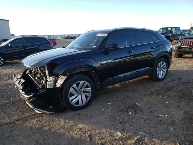 1V25E2CA3LC213582 - 2020 VOLKSWAGEN ATLAS CROS SE შავი ფოტო 1