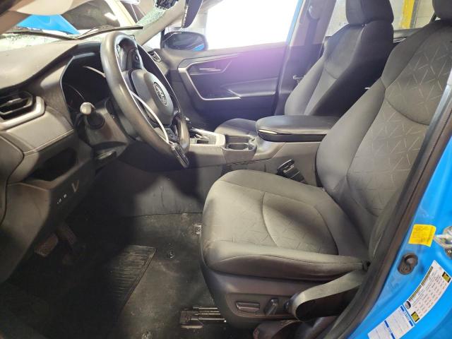 2T3P1RFV8MW171714 - 2021 TOYOTA RAV4 XLE BLUE photo 7