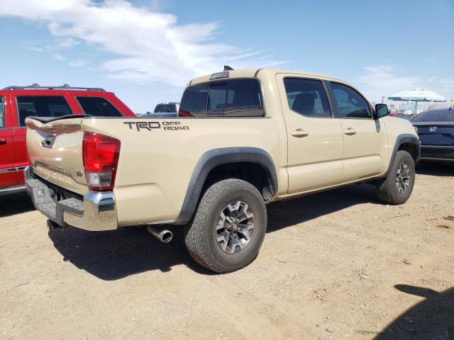 3TMAZ5CNXHM045468 - 2017 TOYOTA TACOMA DOUBLE CAB BEIGE photo 3