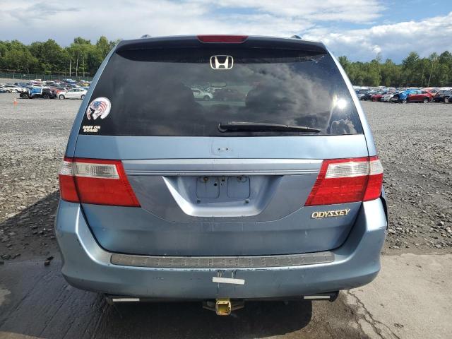5FNRL38785B080643 - 2005 HONDA ODYSSEY EXL BLUE photo 6