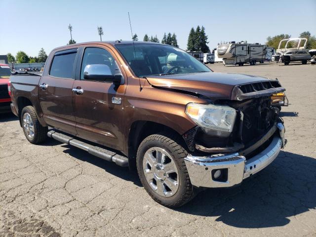 5TFAY5F12EX368544 - 2014 TOYOTA TUNDRA CREWMAX PLATINUM Qəhvəyi foto 4