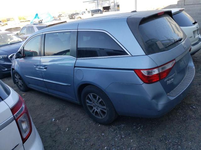 5FNRL5H60DB079004 - 2013 HONDA ODYSSEY EXL BLUE photo 2