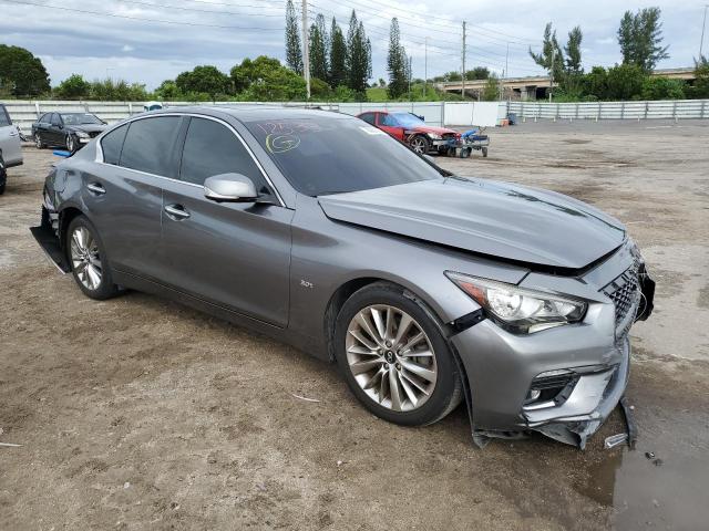 JN1EV7AR3KM590836 - 2019 INFINITI Q50 LUXE GRAY photo 4