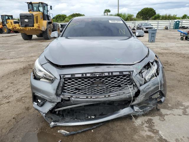 JN1EV7AR3KM590836 - 2019 INFINITI Q50 LUXE GRAY photo 5