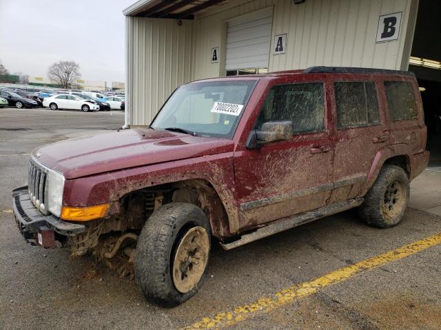 1J8HG48KX7C654498 - 2007 JEEP COMMANDER RED photo 1