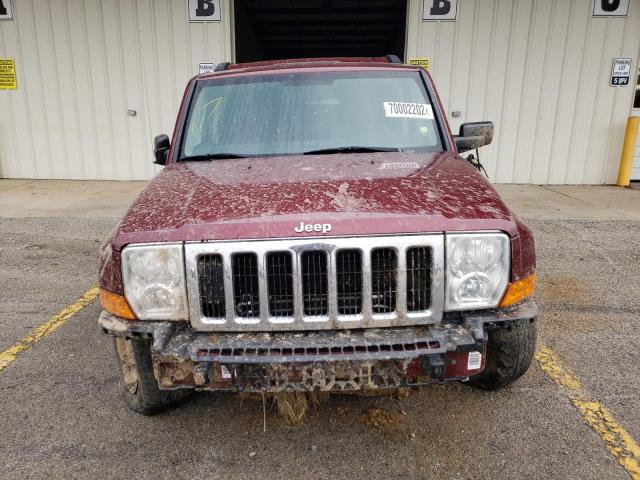 1J8HG48KX7C654498 - 2007 JEEP COMMANDER RED photo 5