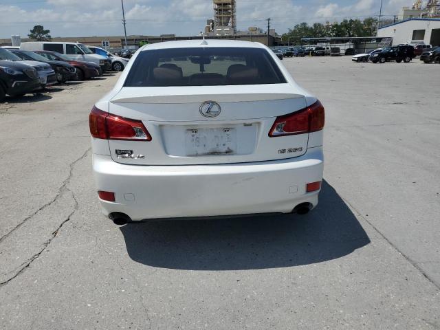 JTHBF5C2XA5116049 - 2010 LEXUS IS 250 WHITE photo 6