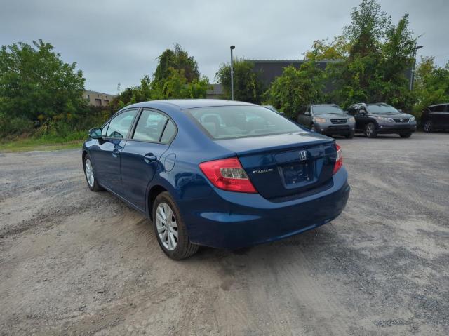 2HGFB2E59CH003761 - 2012 HONDA CIVIC LX BLUE photo 3