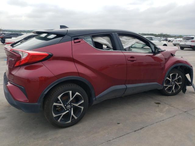 NMTKHMBX3KR083957 - 2019 TOYOTA C-HR XLE BURGUNDY photo 3