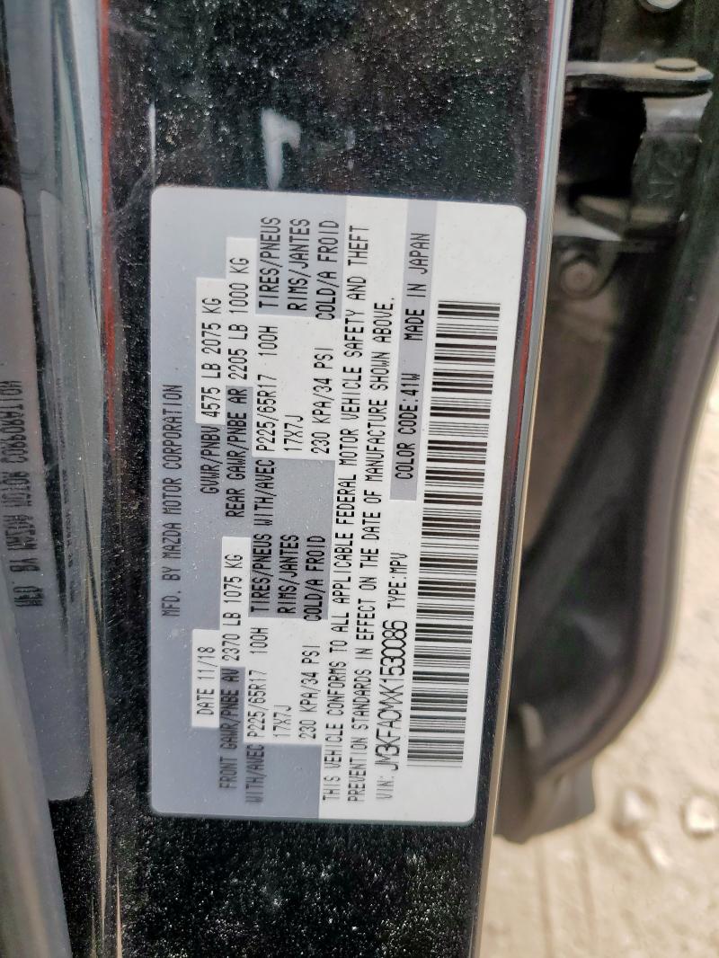 JM3KFACMXK1530086 - 2019 MAZDA CX-5 TOURING Noir photo 14