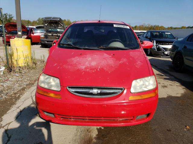 KL1TD52665B335766 - 2005 CHEVROLET AVEO BASE Qırmızı foto 5
