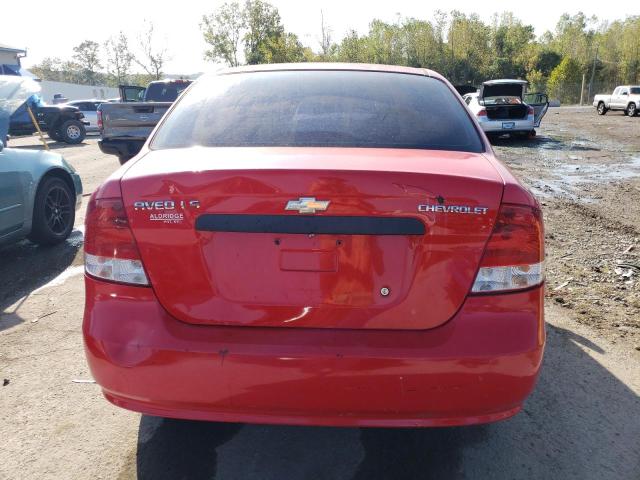 KL1TD52665B335766 - 2005 CHEVROLET AVEO BASE Qırmızı foto 6