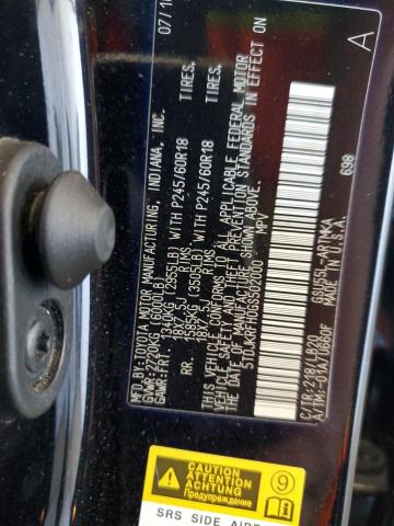 5TDJKRFH0GS502000 - 2016 TOYOTA HIGHLANDER XLE BLACK photo 14