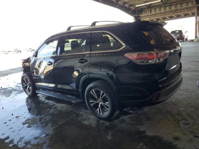 5TDJKRFH0GS502000 - 2016 TOYOTA HIGHLANDER XLE BLACK photo 2