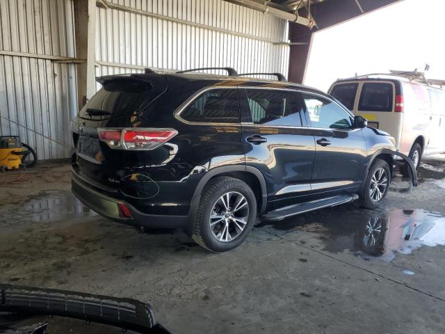 5TDJKRFH0GS502000 - 2016 TOYOTA HIGHLANDER XLE BLACK photo 3