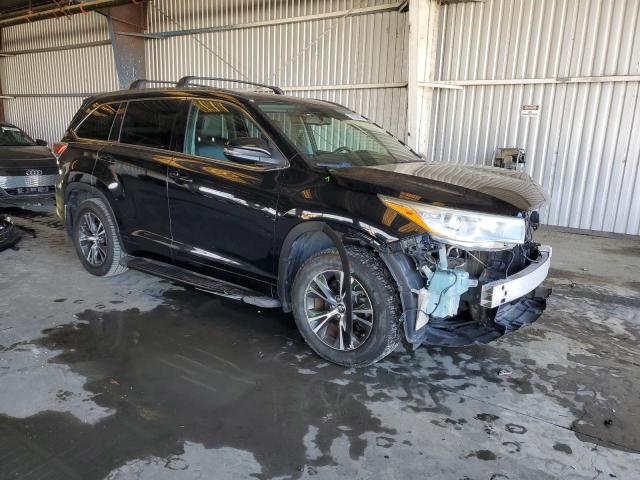 5TDJKRFH0GS502000 - 2016 TOYOTA HIGHLANDER XLE BLACK photo 4