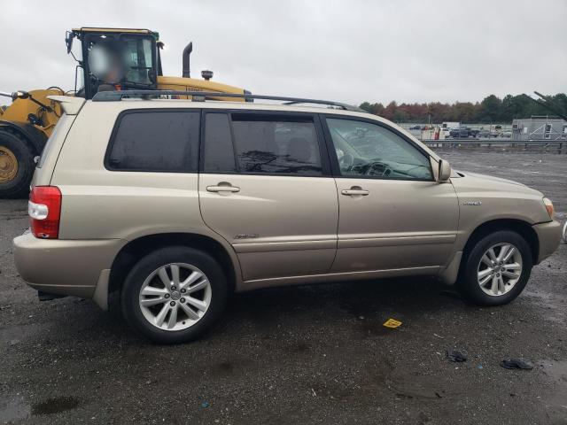 JTEDW21A860009682 - 2006 TOYOTA HIGHLANDER HYBRID CREAM photo 3