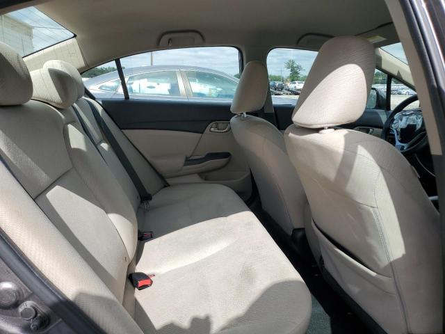 19XFB2F56DE226477 - 2013 HONDA CIVIC LX GRAY photo 10