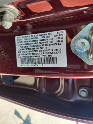 7FARW1H5XJE046213 - 2018 HONDA CR-V EX برغندي صورة 14