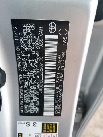 JTDZN3EU2D3209170 - 2013 TOYOTA PRIUS V SILVER photo 12