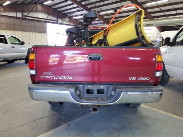 5TBBT4410YS015500 - 2000 TOYOTA TUNDRA ACCESS CAB ბურგუნდია ფოტო 6