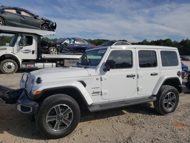 1C4HJXEN6PW666350 - 2023 JEEP WRANGLER SAHARA WHITE photo 1