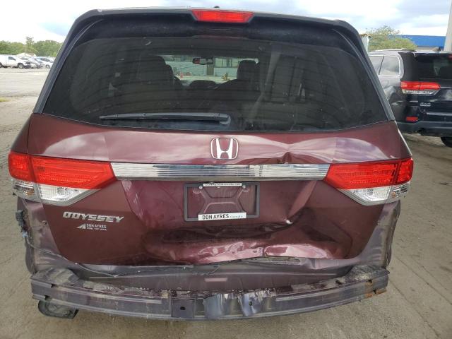 5FNRL5H62EB092256 - 2014 HONDA ODYSSEY EXL BURGUNDY photo 6