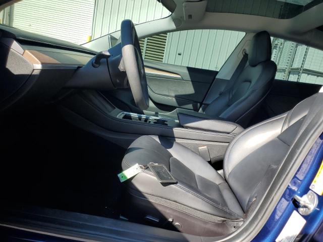 5YJ3E1EA8MF100697 - 2021 TESLA MODEL 3 BLUE photo 7