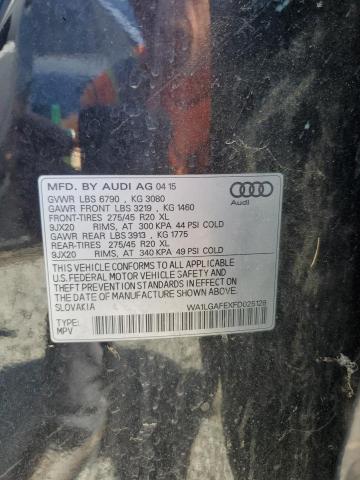 WA1LGAFEXFD025128 - 2015 AUDI Q7 PREMIUM PLUS 黑色 照片 13