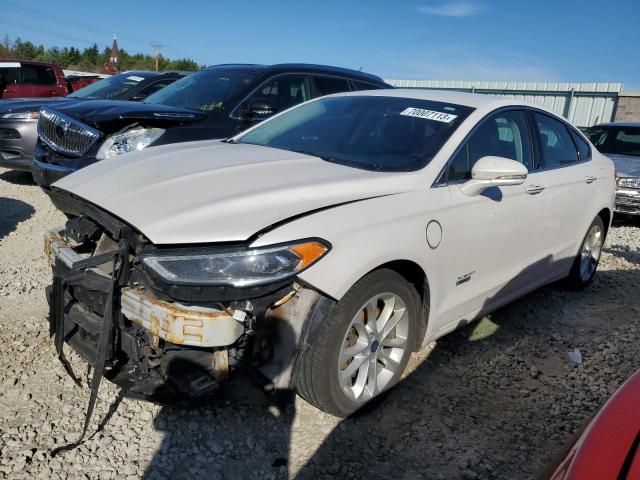 3FA6P0PU8HR275034 - 2017 FORD FUSION SE PHEV WHITE photo 1