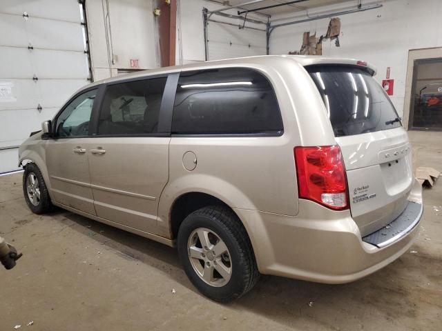 2C4RDGCG0DR523477 - 2013 DODGE GRAND CARAVAN SXT TAN photo 2