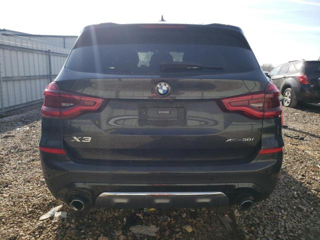 5UXTY5C02LLE57735 - 2020 BMW X3 XDRIVE30I BLACK photo 6