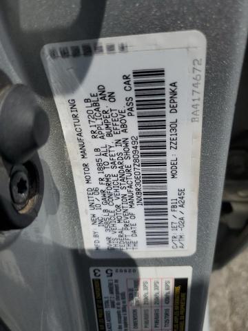 1NXBR30E07Z809492 - 2007 TOYOTA COROLLA CE Gümüş foto 13