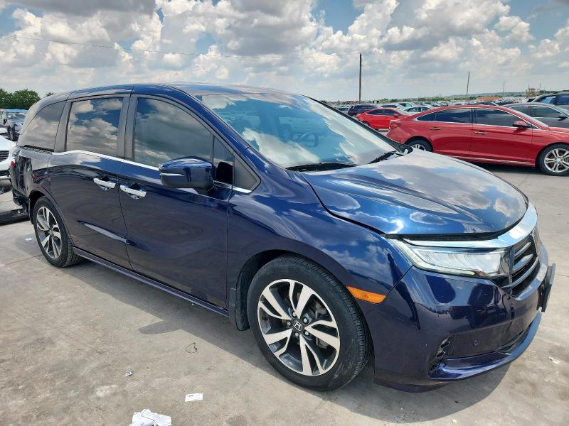 5FNRL6H89NB025645 - 2022 HONDA ODYSSEY TOURING 蓝色 照片 4