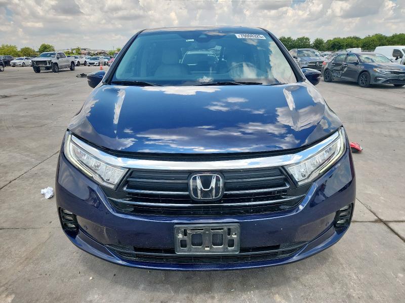 5FNRL6H89NB025645 - 2022 HONDA ODYSSEY TOURING 蓝色 照片 5